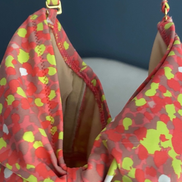 J. Crew Vibrant Multi Color One Piece Swimsuit - Picture 6 of 7